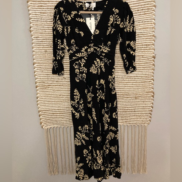 Ba$sh SOA Black Midi Dress - Picture 4 of 8